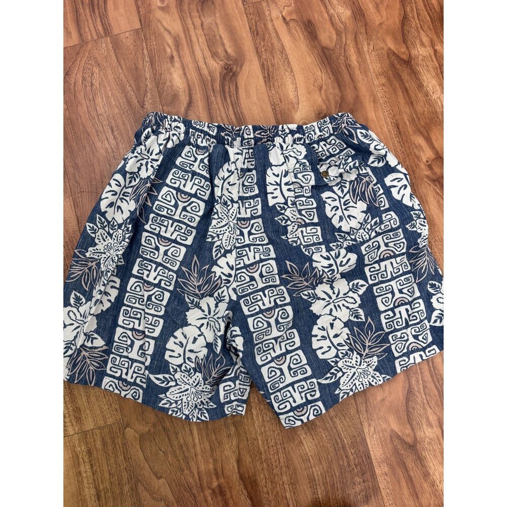 Phil Edwards by Reyn Spooner Hawaiian Print Swim Trunks Men’s Large Cotton